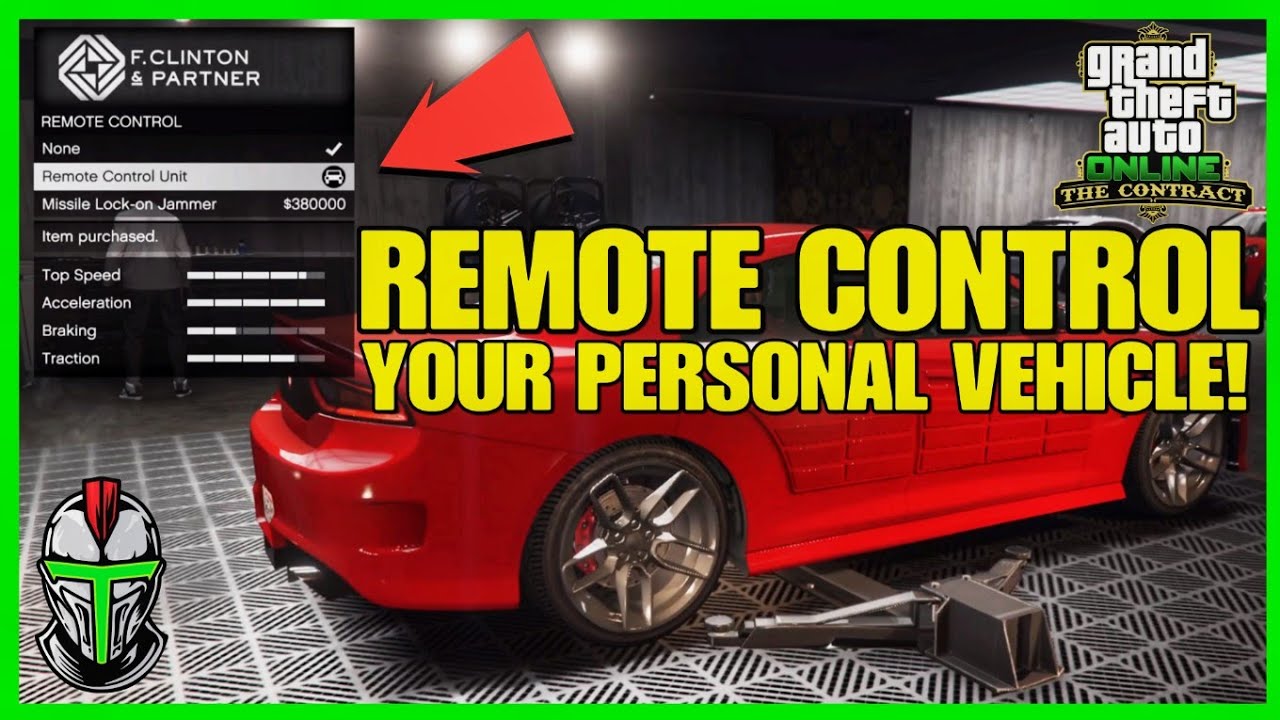 how to use remote control car gta